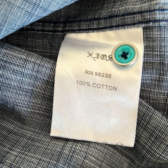 XIOS NY Men’s Size Medium Casual Shirt  Short Sleeve - Picture 8 of 10